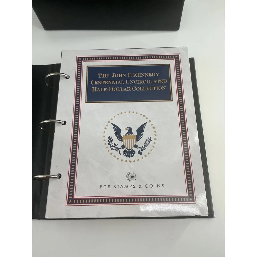 PCS Stamps & Coins JFK Centennial Uncirculated Half-Dollar Collection Binder